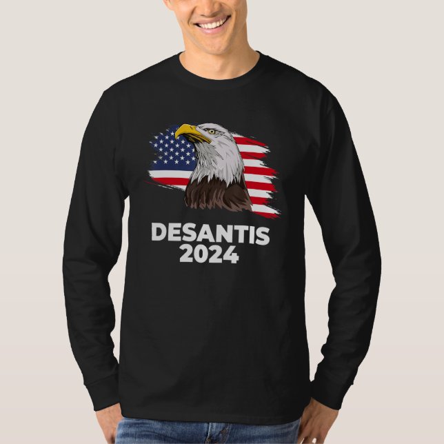 Ron DeSantis 2024 Bald Eagle DeSantis 2024 Republi T-Shirt (Vorderseite)
