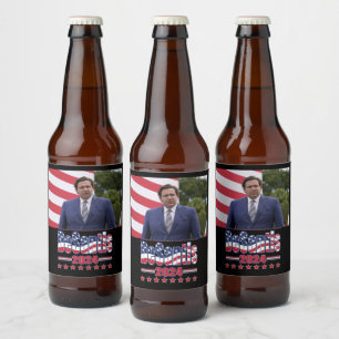 Ron DeSantis 2024 Bierflaschenetikett