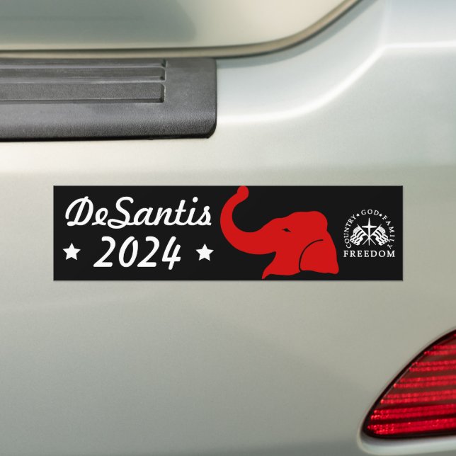 Ron DeSantis für den Präsidenten 2024 Autoaufkleber (Auf Auto)