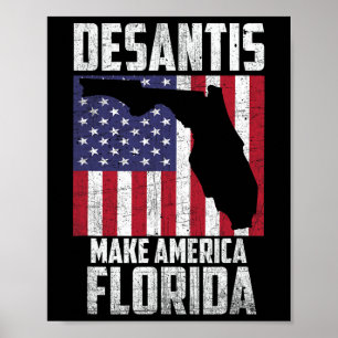 Ron Desantis Mach Amerika Florida Wieder Republika Poster
