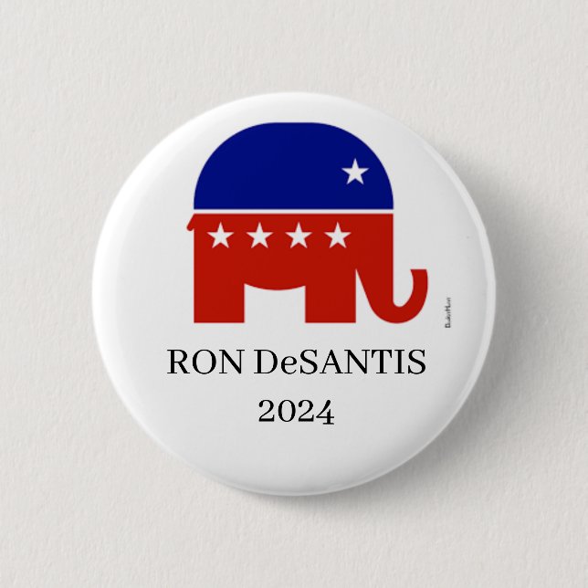 Ron DeSantis-Republikaner 2024 Präsidentschaftssch Button (Vorderseite)