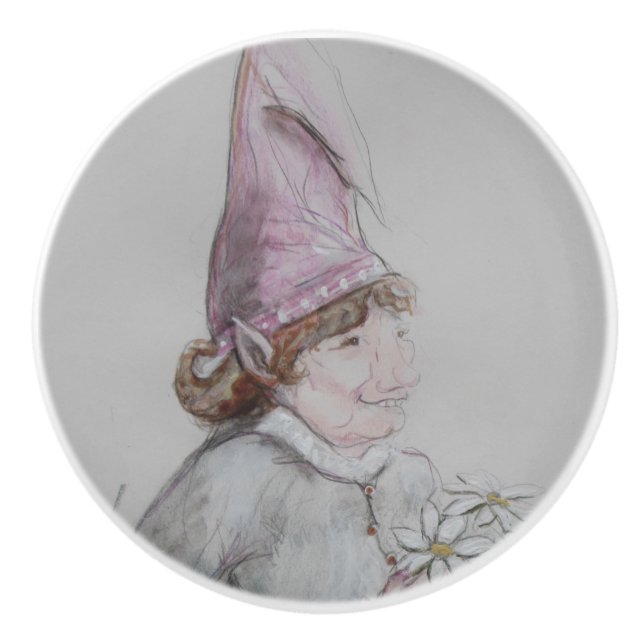 Ron Hevener Lady Garden Spirit Keramikknauf (Vorderseite)