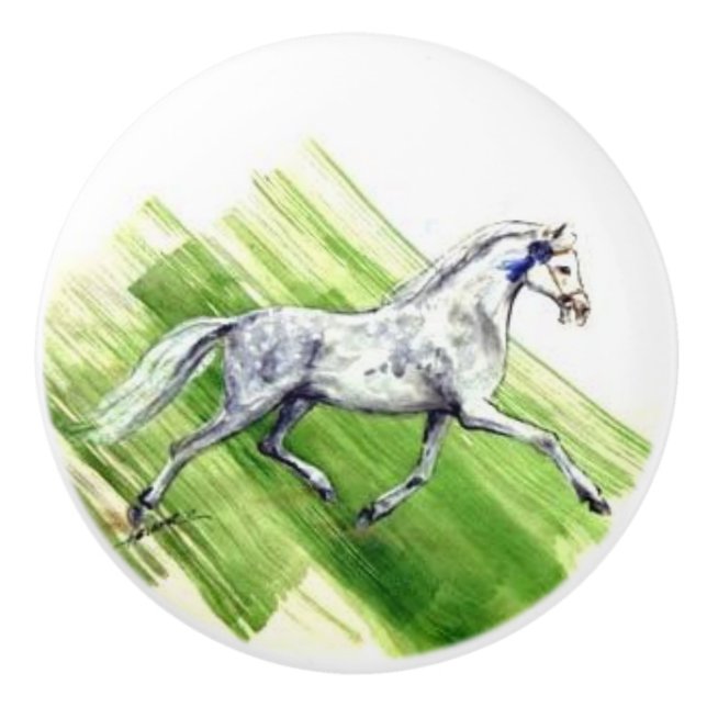 Ron Hevener Pony Siinner Keramikknauf (Vorderseite)
