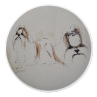 Ron Hevener Shih-Tzu Keramikknauf