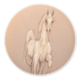 Ron Hevener White Stallion Keramikknauf