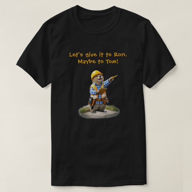 "Ron oder Tom" T-Shirt (Design vorne)