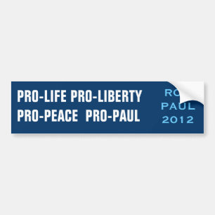 Ron Paul 2012 Autoaufkleber
