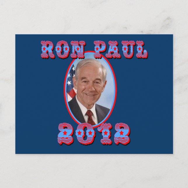 Ron Paul 2012 für Präsident USA Postkarte (Vorderseite)