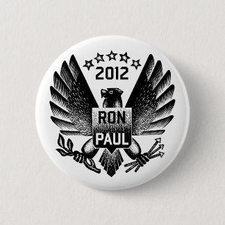 Ron Paul 2012 schwarzes Eagle Button