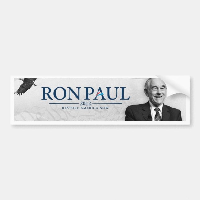 Ron Paul 2012 - Stoßstock Autoaufkleber (Vorne)
