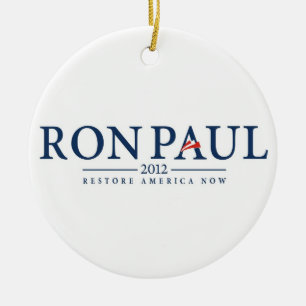 ron paul 2012 usa Präsident Wahllogo Politik Keramikornament