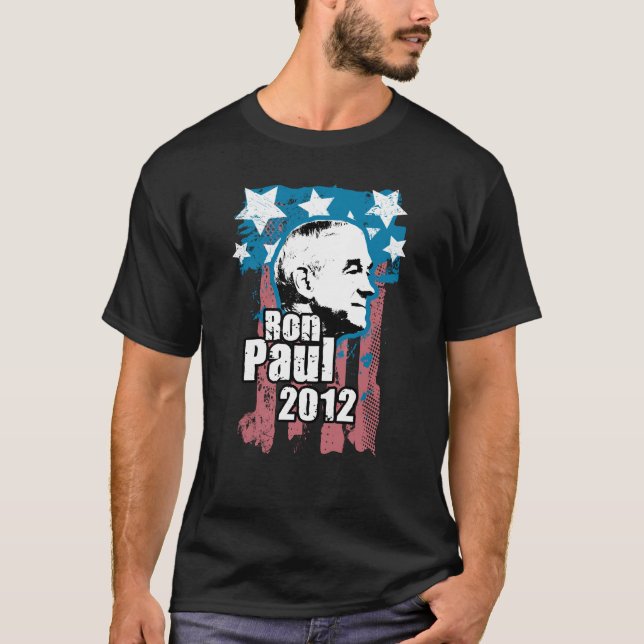 Ron Paul 2012 Vintager Entwurf T-Shirt (Vorderseite)