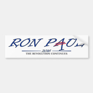 Ron Paul 2016 - Die Revolution fährt fort Autoaufkleber
