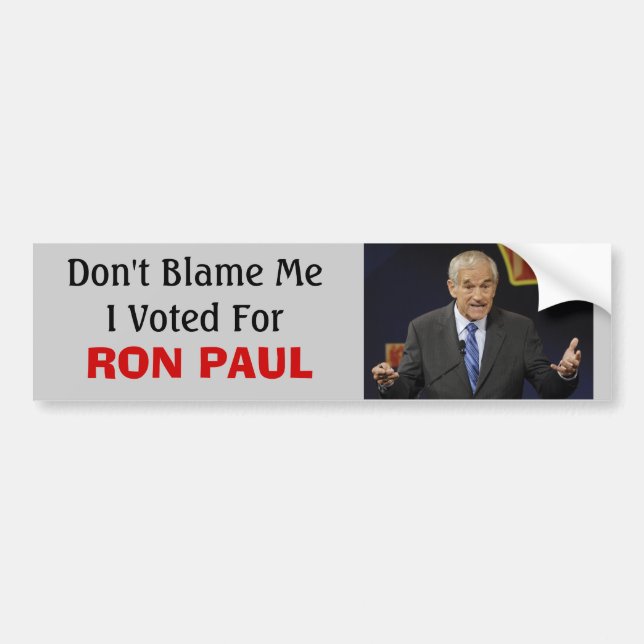 Ron Paul an einer Debatte, tadeln nicht… - Autoaufkleber (Vorne)