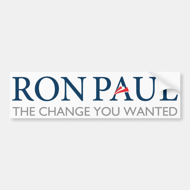 Ron Paul Änderung wollten Sie Autoaufkleber (Vorne)