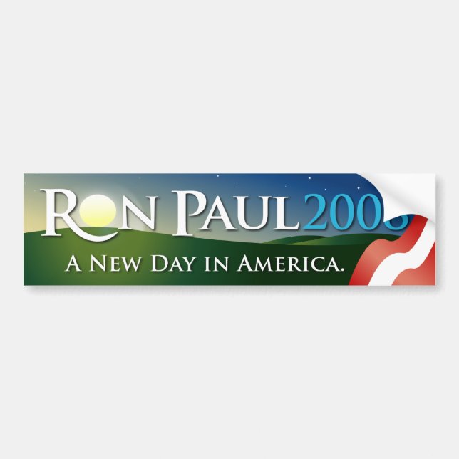 Ron Paul Autoaufkleber 2008 (Vorne)