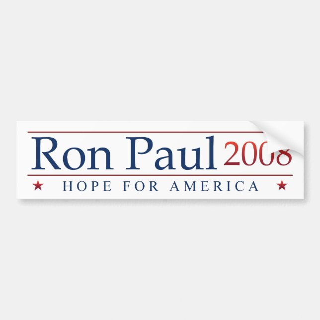 Ron Paul Autoaufkleber 2008 (Vorne)
