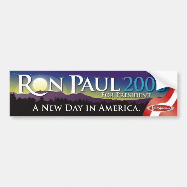 Ron Paul Autoaufkleber 2008 (Vorne)