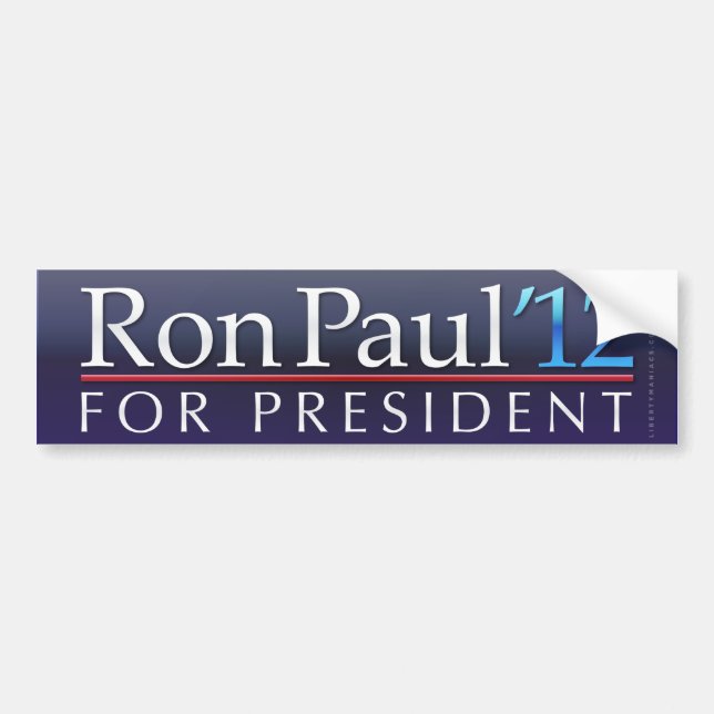 Ron Paul Autoaufkleber 2012 (Vorne)