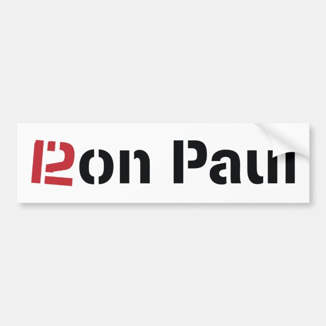 Ron Paul Autoaufkleber 2012 (Vorne)