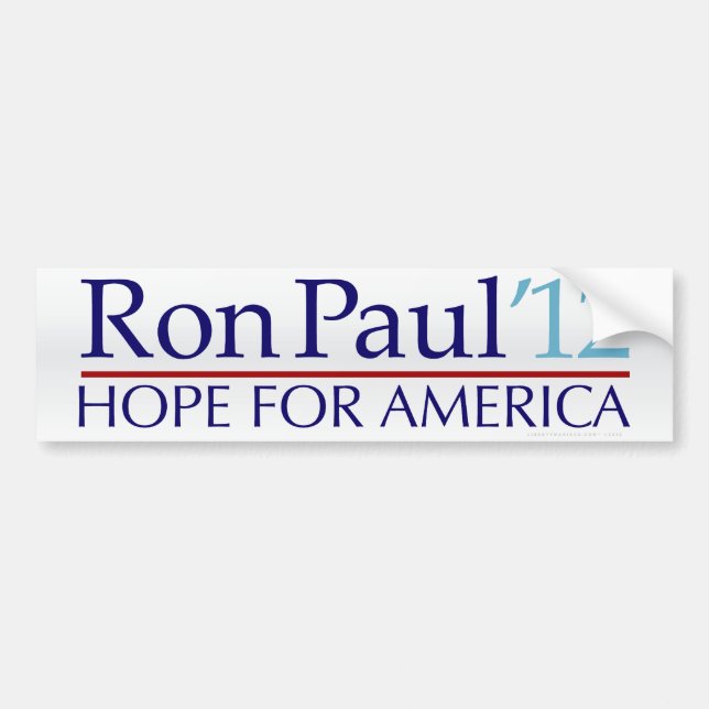 Ron Paul Autoaufkleber 2012 (Vorne)
