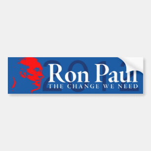 Ron Paul - die Änderung, die wir benötigen Autoaufkleber