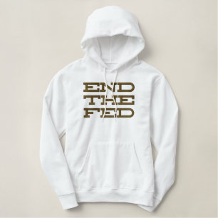 Ron Paul Ende der gefütterte StickereiHoodie Bestickter Hoodie
