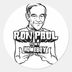 Ron Paul Est Mon Stickers Homeboy