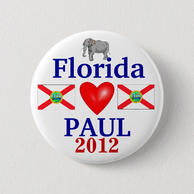 Ron Paul Florida 2012 Button (Vorderseite)