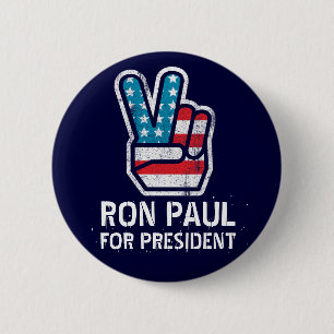 Ron Paul-Friedensknopf Button