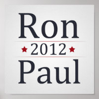 Ron Paul für das Wahlkampfposter des Präsidenten 2