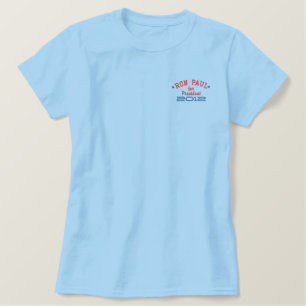 Ron Paul für den Präsidenten 2012 Besticktes T-Shirt