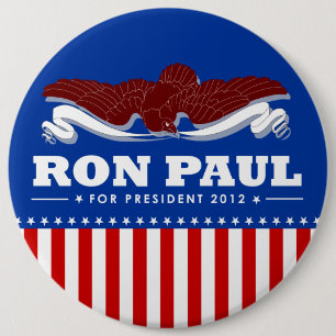 Ron Paul für den Präsidenten 2012 Button