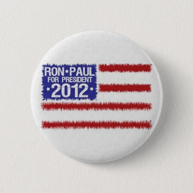 Ron Paul für Knopf Präsidenten-2012 Kampagne Button (Vorderseite)
