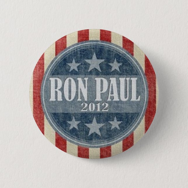 Ron Paul für Knopf Präsidenten-2012 Kampagne Button (Vorderseite)