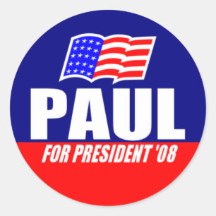 Ron Paul für Präsident 08 Stickers