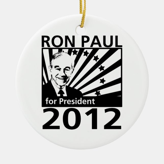 Ron Paul für Präsidenten 2012 Keramik Ornament (Vorne)
