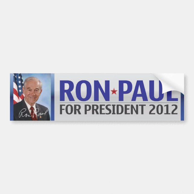 Ron Paul für Präsidenten Autoaufkleber 2012 (Vorne)