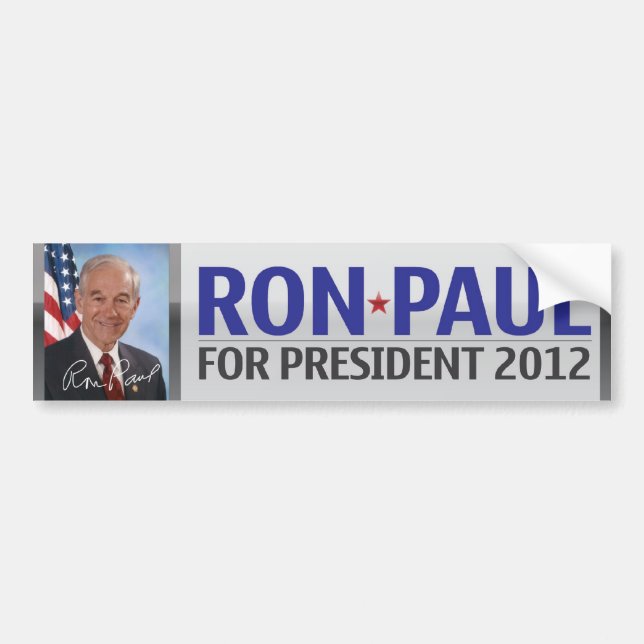 Ron Paul für Präsidenten Autoaufkleber 2012 (Vorne)