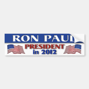 Ron Paul im Autoaufkleber 2012
