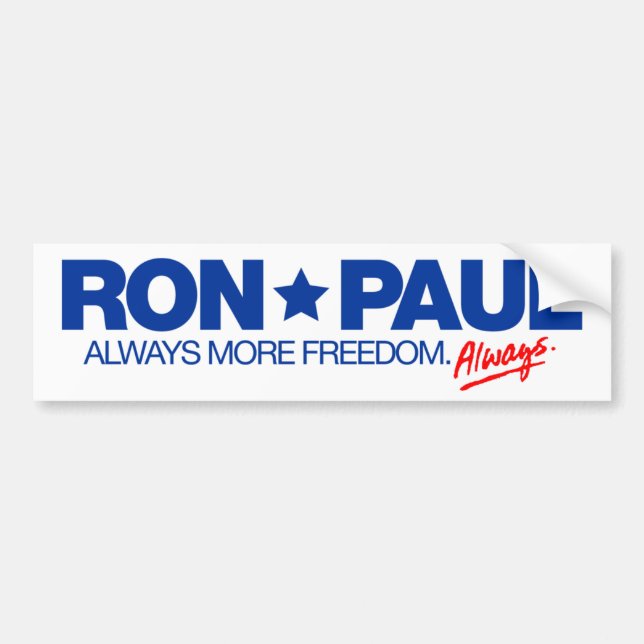 Ron Paul immer Autoaufkleber (Vorne)