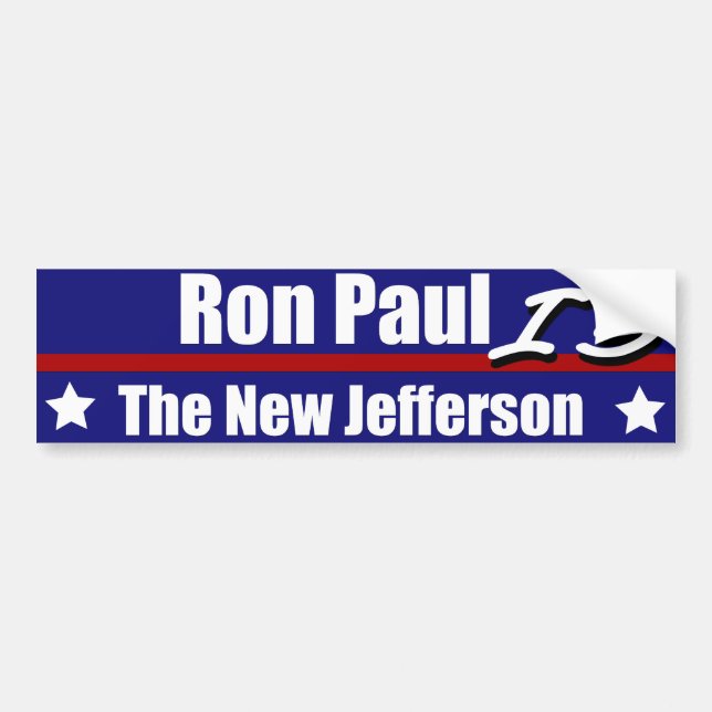 Ron Paul ist das neue Jefferson Autoaufkleber (Vorne)