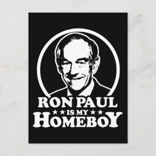 Ron Paul ist mein Homeboy Postkarte