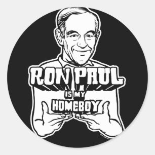 Ron Paul ist meine Homeboy-Aufkleber Runder Aufkleber