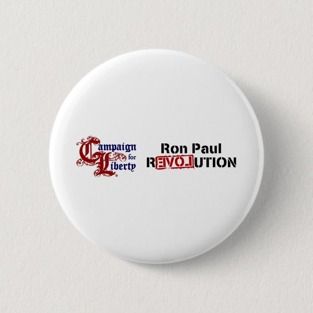 Ron Paul-Kampagne für Freiheits-Revolution Button (Vorderseite)