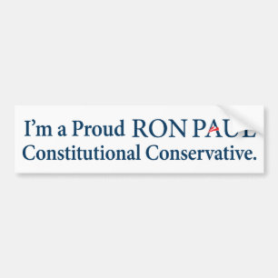 Ron Paul Konservativ-Autoaufkleber Autoaufkleber