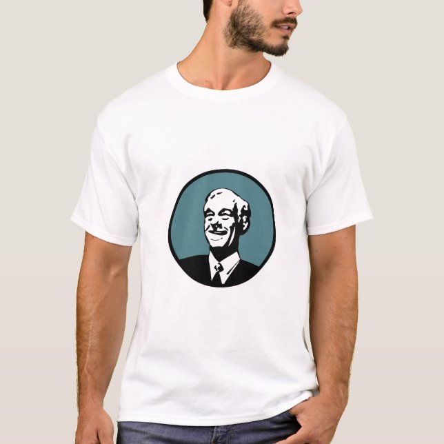 Ron Paul-Kreis-Blau Grn T-Shirt (Vorderseite)