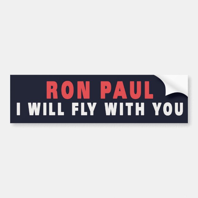 RON PAUL MIT IHNEN AUTOAUFKLEBER (Vorne)