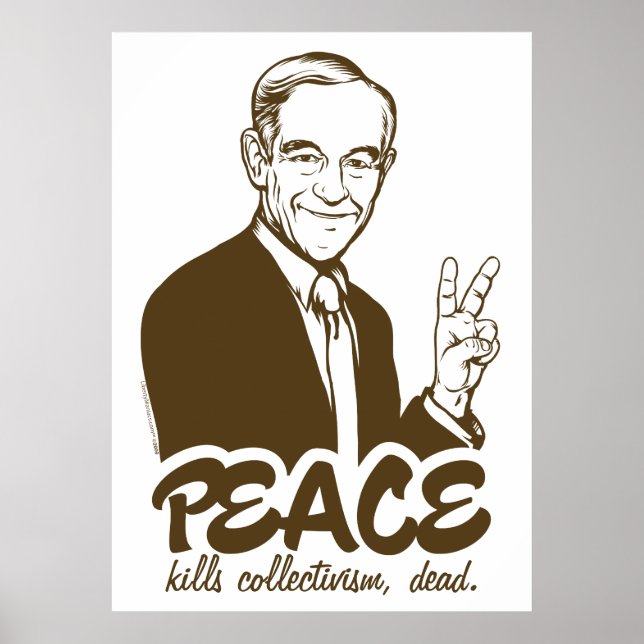 Ron Paul Peace Customizable Poster (Vorne)