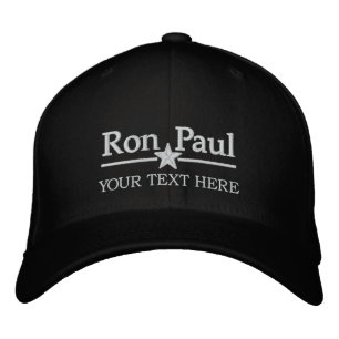 Ron Paul Personalisiert Text Bestickte Baseballkappe